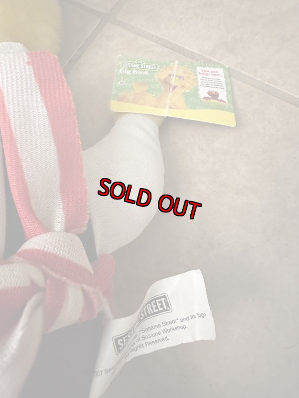 画像9: Sesame Street big bird Pilates cloth plush Doll with Tag 2007 / セサミストリート　ビッグバードの海賊服　タグ付きぬいぐるみ　 (9)