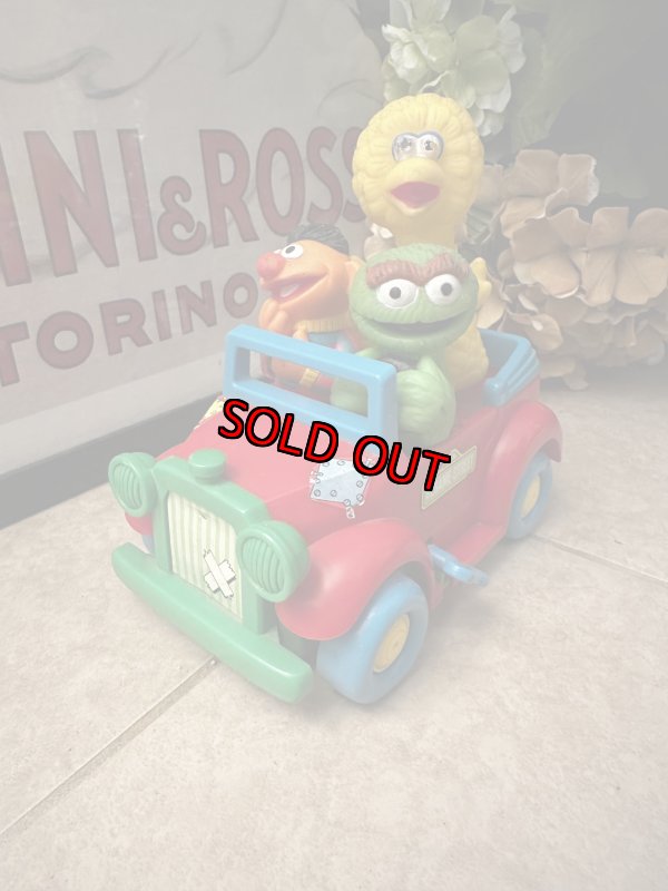 画像1: Sesame Street Red Car illco  Doll / セサミストリート　赤い車　ドール　Illco社 (1)