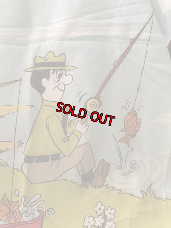 画像7: Yogi Bear Hanna Barbera Flat  Sheet  / ハンナバーベラ、ヨギベアのフラットシーツ (7)