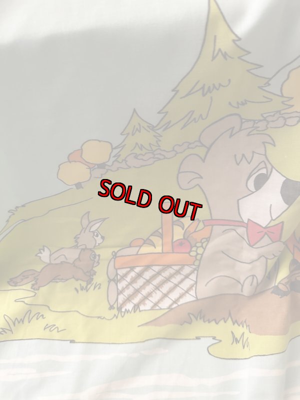 画像4: Yogi Bear Hanna Barbera Flat  Sheet  / ハンナバーベラ、ヨギベアのフラットシーツ (4)