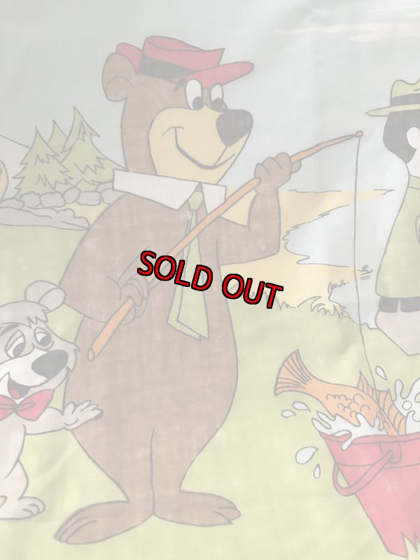 画像5: Yogi Bear Hanna Barbera Flat  Sheet  / ハンナバーベラ、ヨギベアのフラットシーツ (5)