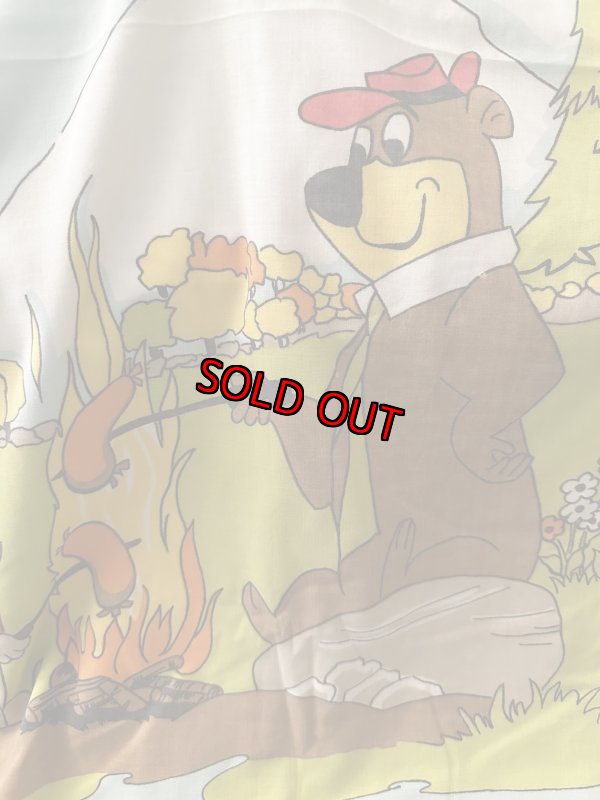画像3: Yogi Bear Hanna Barbera Flat  Sheet  / ハンナバーベラ、ヨギベアのフラットシーツ (3)