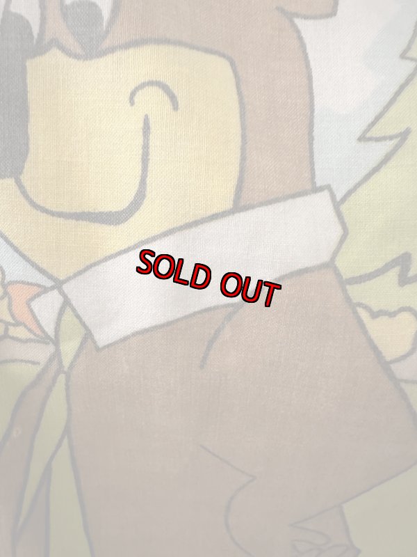 画像9: Yogi Bear Hanna Barbera Flat  Sheet  / ハンナバーベラ、ヨギベアのフラットシーツ (9)