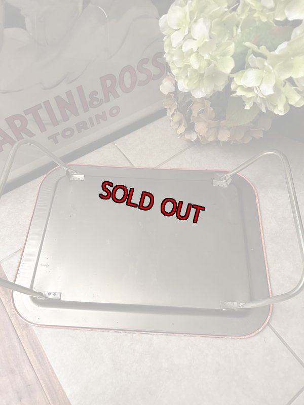 画像10: Disney Ted Car drive Tin  TV Tray Stand  / ディズニー　レッドカー　赤い車　おでかけ　アルミ製　テレビトレイ (10)
