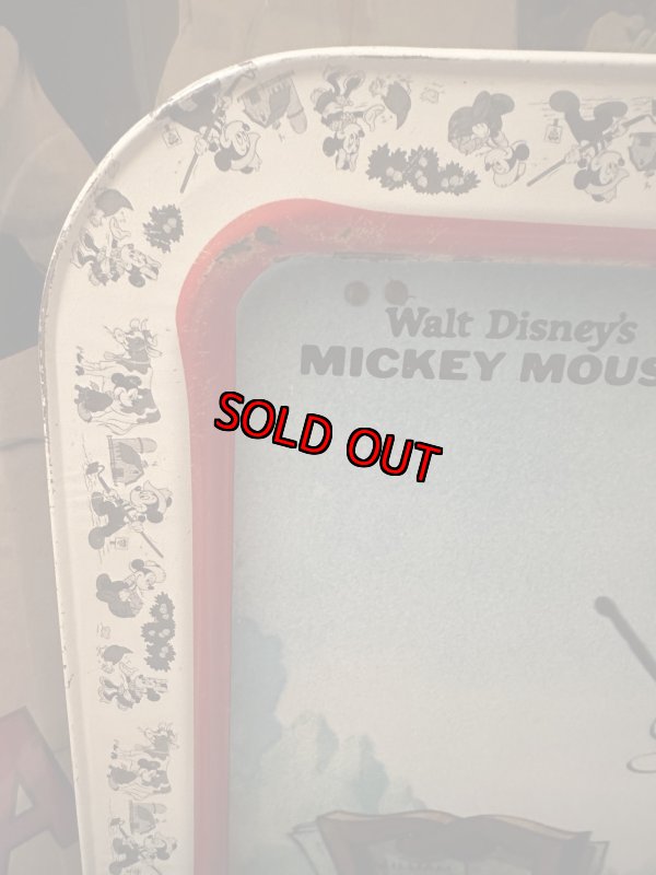 画像12: Mickey Mouse The Band Concert Tin  TV Tray Stand 1980 / ミッキーマウス　ザ　バンドコンサート　アルミ製　テレビトレイ (12)
