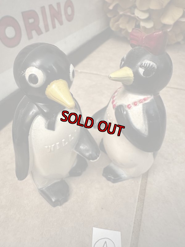 画像11:  Kool Cigarettes Penguins  WILLIE & MILLIE Salt And Pepper (A) /  クール　ペンギン　ウィリー＆ミリー　ソルト＆ペッパーセット (11)