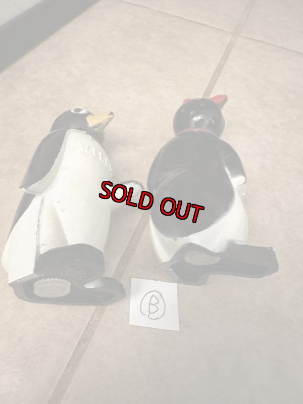 画像9:  Kool Cigarettes Penguins  WILLIE & MILLIE Salt And Pepper (B) /  クール　ペンギン　ウィリー＆ミリー　ソルト＆ペッパーセット (9)