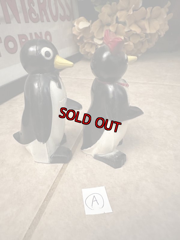 画像7:  Kool Cigarettes Penguins  WILLIE & MILLIE Salt And Pepper (A) /  クール　ペンギン　ウィリー＆ミリー　ソルト＆ペッパーセット (7)