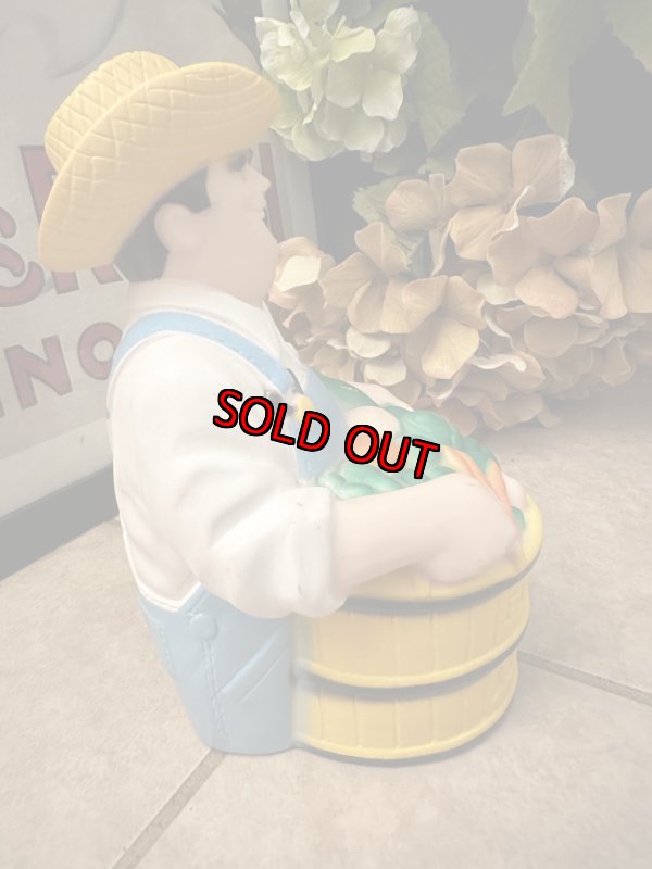 画像7: Farmer Jack Saving Time Vinyl Coin Bank 1986 / ファーマージャック　セービング　タイム　コインバンク　貯金箱 (7)