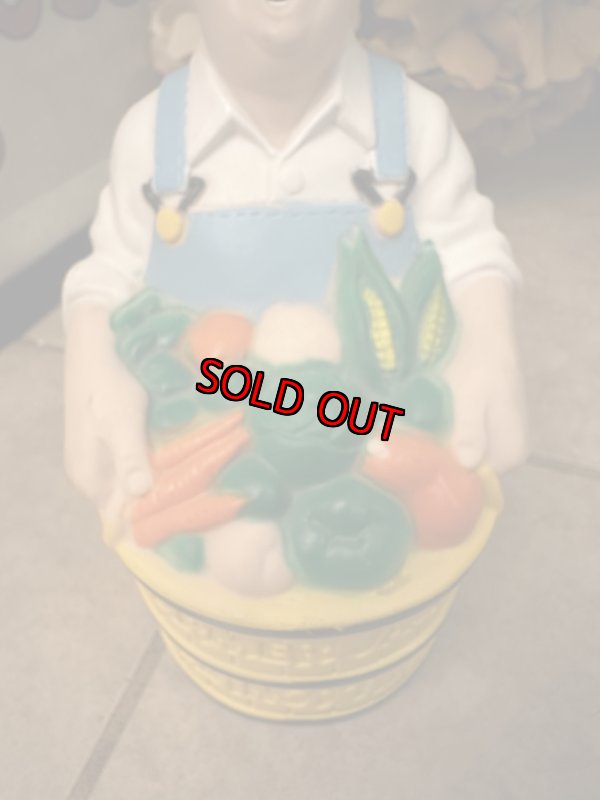 画像3: Farmer Jack Saving Time Vinyl Coin Bank 1986 / ファーマージャック　セービング　タイム　コインバンク　貯金箱 (3)