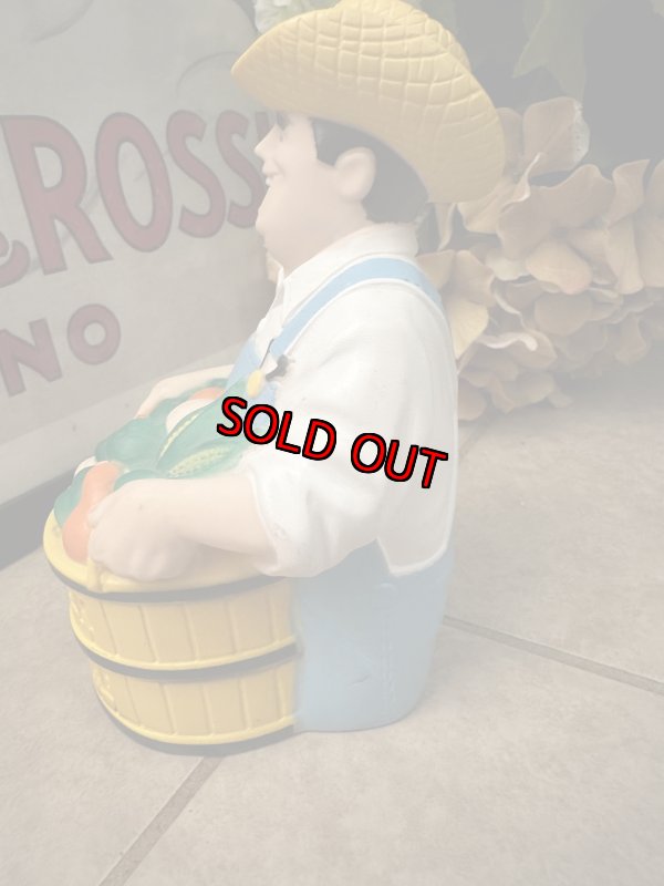 画像5: Farmer Jack Saving Time Vinyl Coin Bank 1986 / ファーマージャック　セービング　タイム　コインバンク　貯金箱 (5)