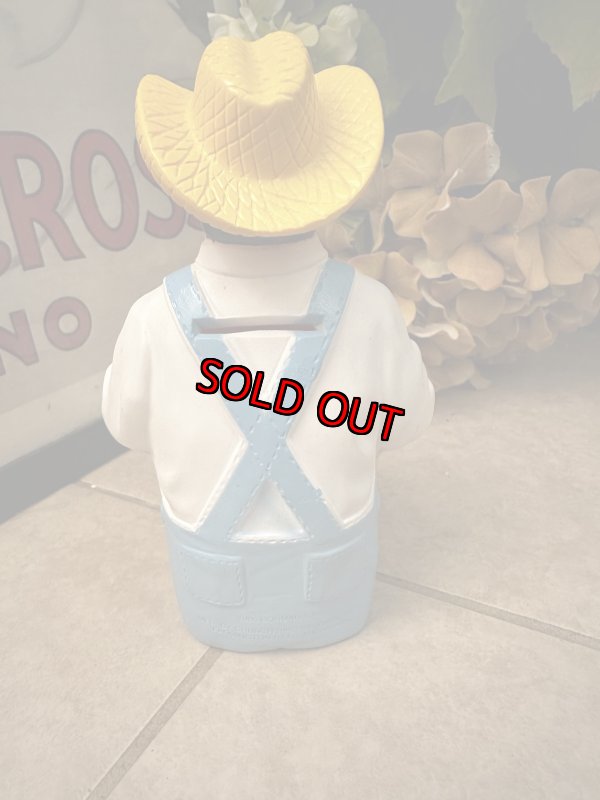 画像6: Farmer Jack Saving Time Vinyl Coin Bank 1986 / ファーマージャック　セービング　タイム　コインバンク　貯金箱 (6)