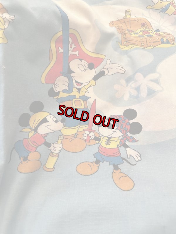 画像4: Disney Mickey Mouse Flat sheet  / ディズニーのミッキーマウス　ディズニーランド柄　フラットシーツ (4)