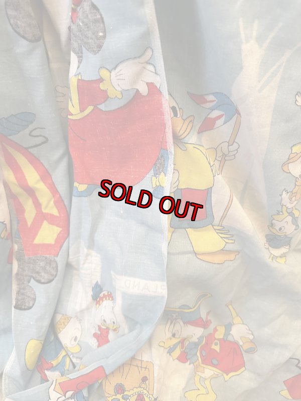 画像9: Disney Mickey Mouse Box sheet  / ディズニーのミッキーマウス　ディズニーランド柄　ボックスシーツ (9)