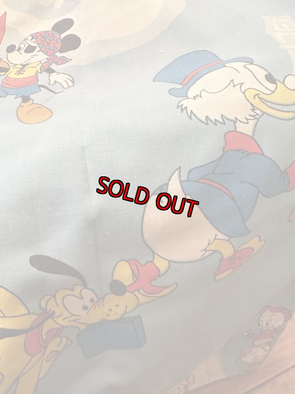 画像5: Disney Mickey Mouse Flat sheet  / ディズニーのミッキーマウス　ディズニーランド柄　フラットシーツ (5)