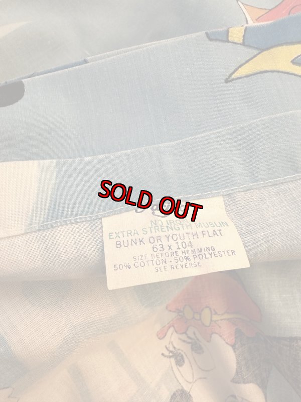 画像6: Disney Mickey Mouse Flat sheet  / ディズニーのミッキーマウス　ディズニーランド柄　フラットシーツ (6)