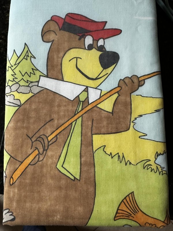 画像6: Yogi Bear Hanna Barbera Flat  Sheet (A)  / ハンナバーベラ、ヨギベアのフラットシーツ (6)