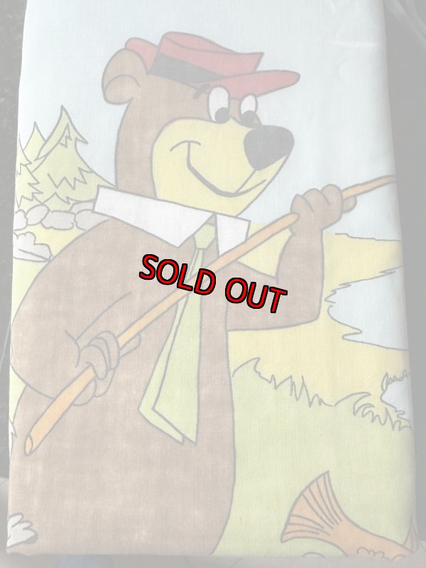 画像6: Yogi Bear Hanna Barbera Flat  Sheet (A)  / ハンナバーベラ、ヨギベアのフラットシーツ (6)