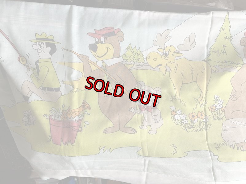 画像4: Yogi Bear Hanna Barbera Flat  Sheet (B) / ハンナバーベラ、ヨギベアのフラットシーツ (4)