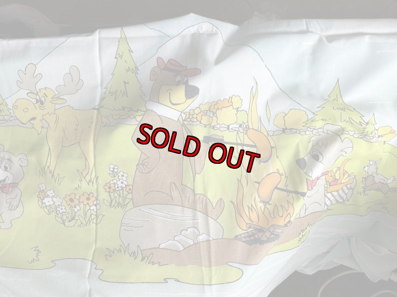 画像2: Yogi Bear Hanna Barbera Flat  Sheet (B) / ハンナバーベラ、ヨギベアのフラットシーツ (2)