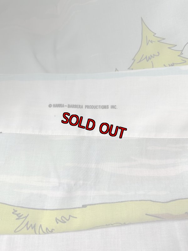 画像11: Yogi Bear Hanna Barbera Flat  Sheet (B) / ハンナバーベラ、ヨギベアのフラットシーツ (11)