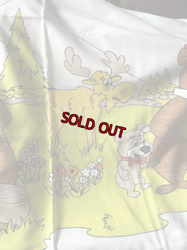 画像9: Yogi Bear Hanna Barbera Flat  Sheet (B) / ハンナバーベラ、ヨギベアのフラットシーツ (9)