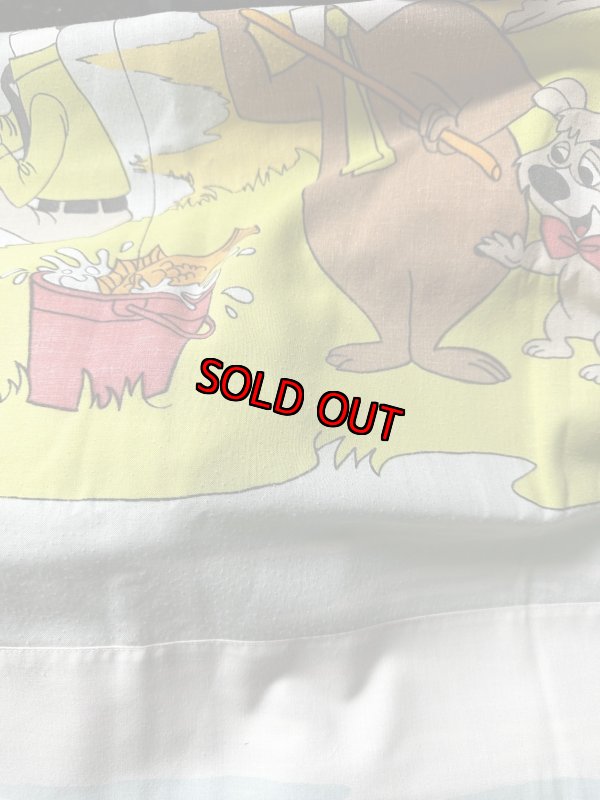 画像3: Yogi Bear Hanna Barbera Flat  Sheet (B) / ハンナバーベラ、ヨギベアのフラットシーツ (3)