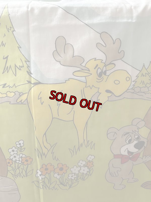 画像4: Yogi Bear Hanna Barbera Flat  Sheet (A)  / ハンナバーベラ、ヨギベアのフラットシーツ (4)