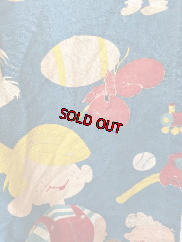 画像5: Dennis the Menace fabric Curtain Blue (B) / わんぱくデニスの布製 カーテン ブルー (5)