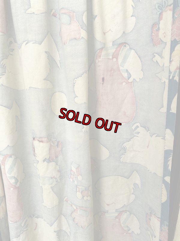 画像11: Dennis the Menace fabric Curtain Blue (A) / わんぱくデニスの布製　カーテン　ブルー (11)