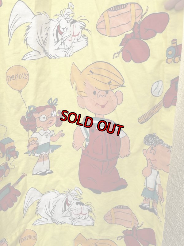 画像6: Dennis the Menace fabric Curtain Yellow (A) / わんぱくデニスの布製　カーテン　イエロー (6)