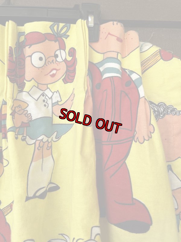画像3: Dennis the Menace fabric Curtain Yellow (B) / わんぱくデニスの布製　カーテン　イエロー (3)