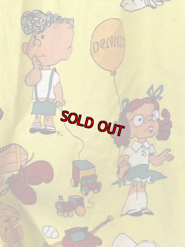画像10: Dennis the Menace fabric Curtain Yellow (B) / わんぱくデニスの布製　カーテン　イエロー (10)