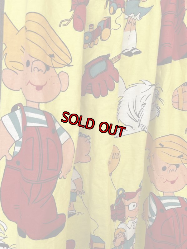 画像5: Dennis the Menace fabric Curtain Yellow (A) / わんぱくデニスの布製　カーテン　イエロー (5)