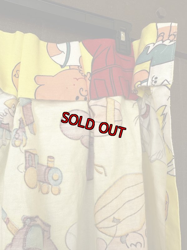 画像11: Dennis the Menace fabric Curtain Yellow (B) / わんぱくデニスの布製　カーテン　イエロー (11)