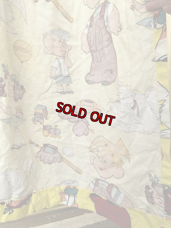 画像9: Dennis the Menace fabric Curtain Yellow (A) / わんぱくデニスの布製　カーテン　イエロー (9)