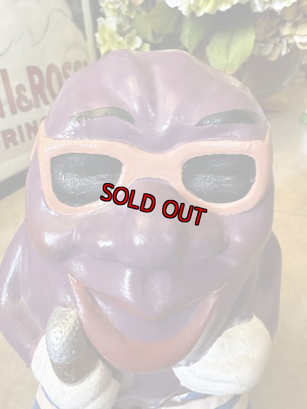 画像2: California Raisins ceramic figure Doll 18cm Microphone 1988 / カリフォルニアレーズン　18cm 陶器製　マイク　大きめドール　フィギュア (2)