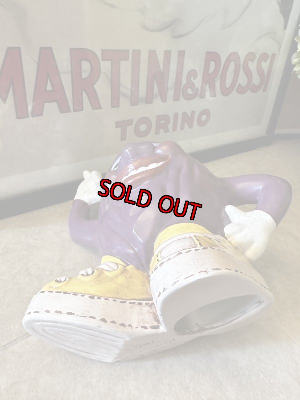 画像8: California Raisins ceramic 18cm Dancing figure Doll  1988 / カリフォルニアレーズン　18cm 陶器製　ダンシング　大きめドール　フィギュア (8)