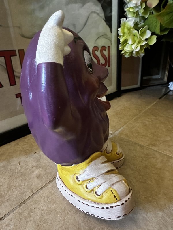 画像7: California Raisins ceramic 18cm Dancing figure Doll  1988 / カリフォルニアレーズン　18cm 陶器製　ダンシング　大きめドール　フィギュア (7)