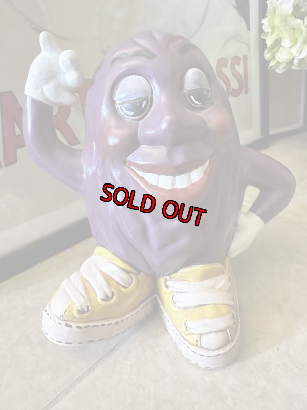 画像1: California Raisins ceramic 18cm Dancing figure Doll  1988 / カリフォルニアレーズン　18cm 陶器製　ダンシング　大きめドール　フィギュア (1)