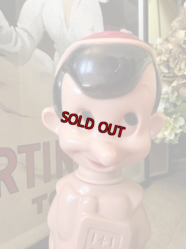 画像2: Disney Pinocchio Plastic Colgate Soaky Bottle / ピノキオ　コルゲート、プラスチック製　ソーキーボトル (2)