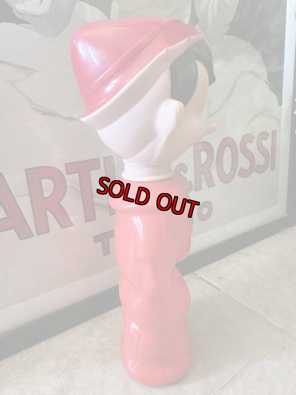 画像6: Disney Pinocchio Red Plastic Colgate Soaky Bottle / ピノキオ　レッド　コルゲート、プラスチック製　ソーキーボトル (6)