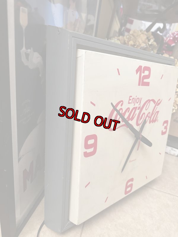 画像3: Coca Cola gray wall clock  /  コカコーラの四角いプラスチック製  壁時計 (3)