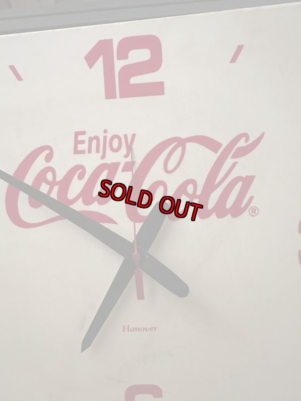 画像4: Coca Cola gray wall clock  /  コカコーラの四角いプラスチック製  壁時計 (4)