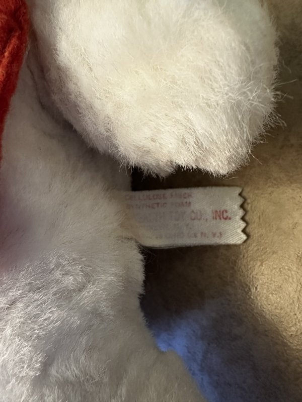 画像9: Casper Bank novelty  red apron plush doll / キャスパー　バンクノベルティ　赤いエプロン　ぬいぐるみ (9)