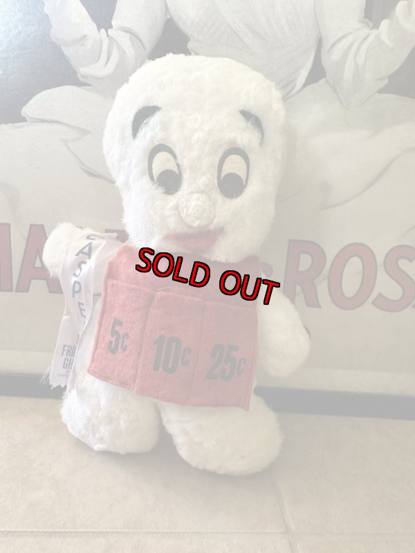 画像2: Casper Bank novelty  red apron plush doll / キャスパー　バンクノベルティ　赤いエプロン　ぬいぐるみ (2)