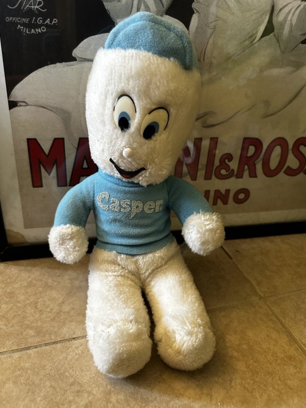 画像1: Casper knickerbocker blue Shirt & hat plush doll / キャスパー　ニッカーボッカー　ブルーシャツ　ぬいぐるみ (1)