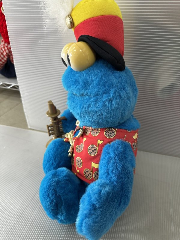 画像5: Sesame Street Cookie Monster marching band Plush Doll  1999 / クッキーモンスター　マーチングバンド　ラップ　ぬいぐるみ (5)