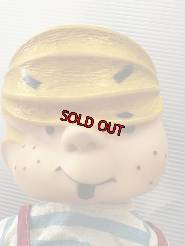 画像2: Dennis the Menace Rubber doll Red Overall  (G) / わんぱくデニス　ラバードール　青と白Tシャツ、レッドオーバーオール (2)