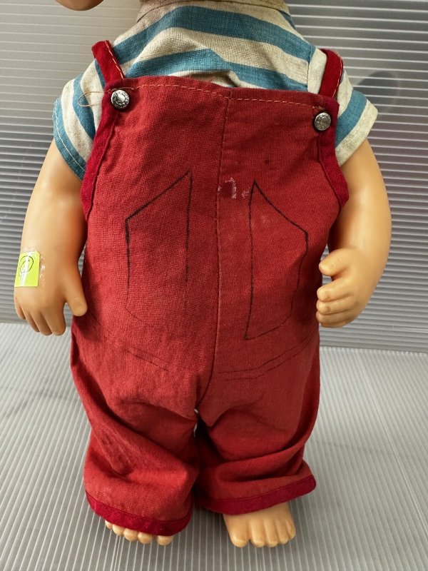画像3: Dennis the Menace Rubber doll Red Overall  (G) / わんぱくデニス　ラバードール　青と白Tシャツ、レッドオーバーオール (3)
